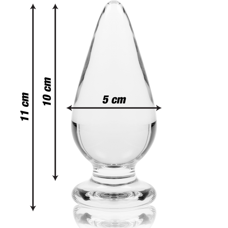 Gemme de Plaisir en verre borosilicate clair 11 cm, 0-5 cm NEBULA SERIES