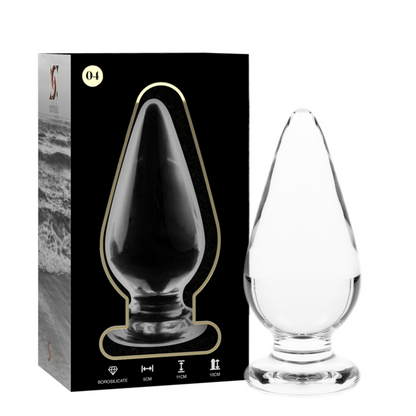 Gemme de Plaisir en verre borosilicate clair 11 cm, 0-5 cm NEBULA SERIES